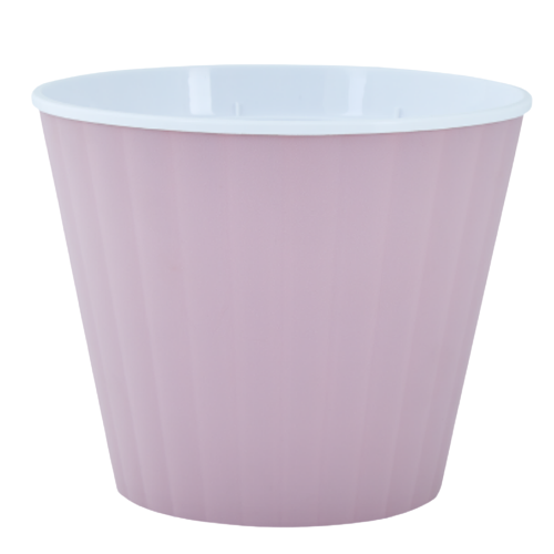 Вазон Ібіс із подвійним дном 17,9*14,7 см фрезія/білий Алеана