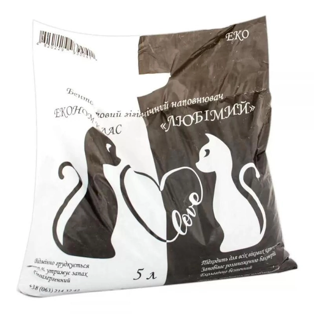 Любимий Наповнювач для котячого туалету бентонітовий 5 кг (4820229930041) (930041)