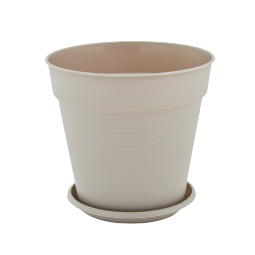 Вазон Глорія з підставкою 11*10,2 см какао Алеана