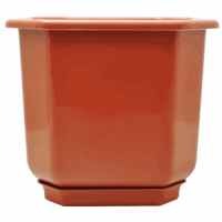 Вазон Дама з підставкою 24*24 см теракот Алена