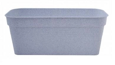 Вазон Глорія балконний 40*18см (білий флок)