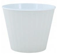 Вазон Ібіс із подвійним дном 15.7*13 см біла троянда/білий