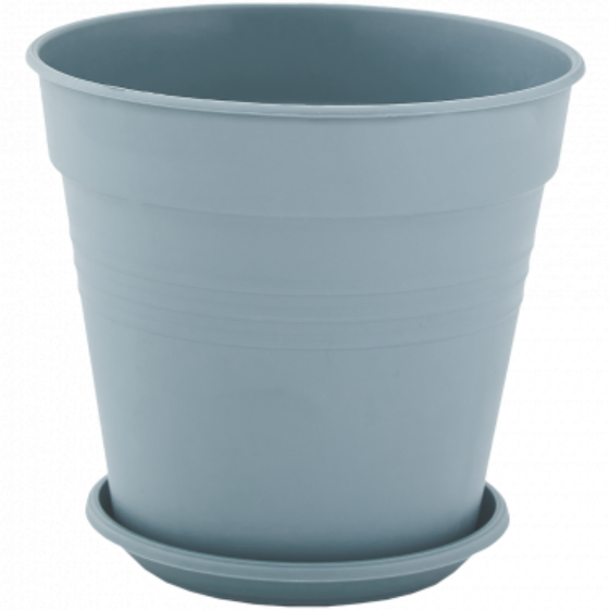 Вазон Глорія з підставкою 14,5*14 см ізо-блакитний Алеана