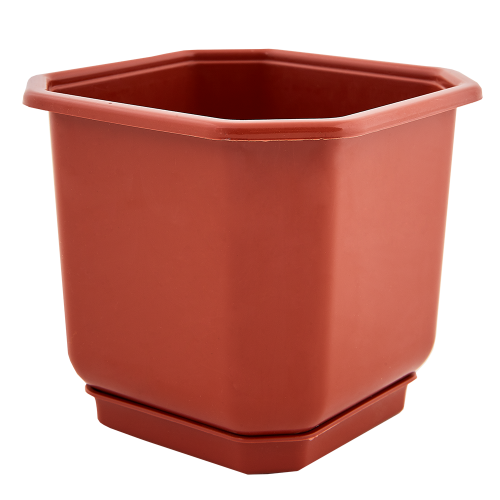 Вазон з підставкою Алеана ДАМА 32*32 см, теракот (112022-теракот)