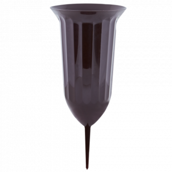 Вазон Флора зі штирем темно-коричневий Алеана