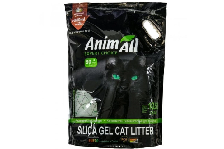 Наповнювач силікагелевий AnimAll (АнімАлл) "Кристали смарагду" 10,5 л для котячого туалету