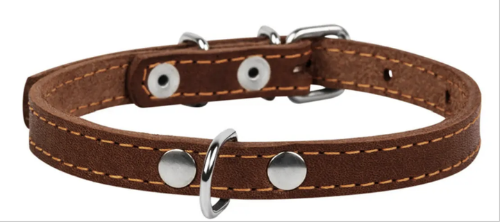 Нашийник Collar одинарний 20 мм 32-40 см коричневий  01336
