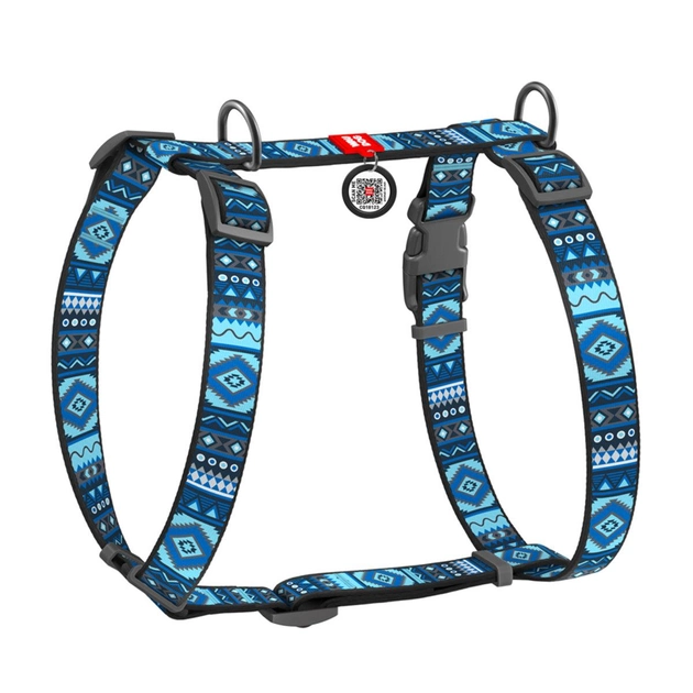 Шлей для собак анатомічний H-подібний, М, Ш 20 мм, А 40-70, В 50-80