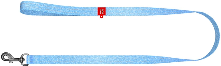 Повідець для собак із відновленою бавовною WAUDOG Re-cotton, світловідбиваючий, S, Ш 15 мм, Дов 200 см