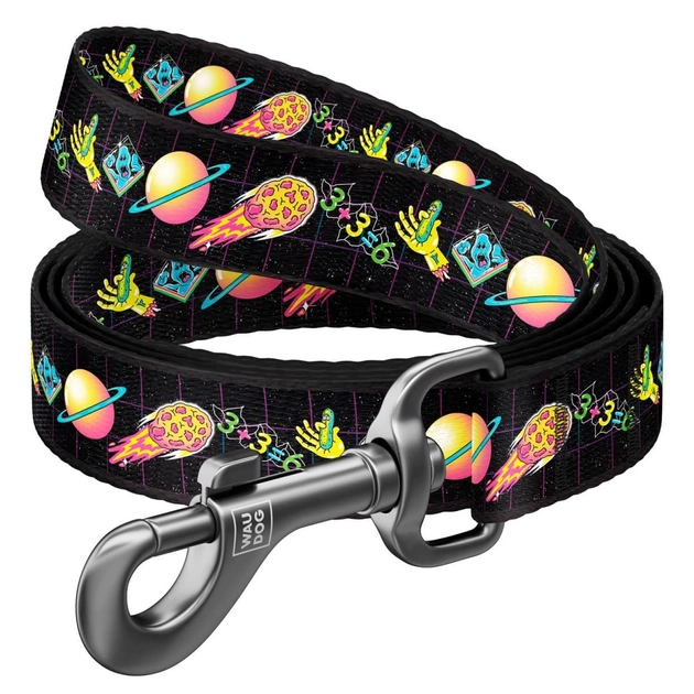 Повідець для собак нейлоновий WAUDOG, малюнок "Рік та Морті 3", розмір M