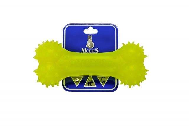 Іграшка для собак Кістка MODES Denta жовта розмір М-15см