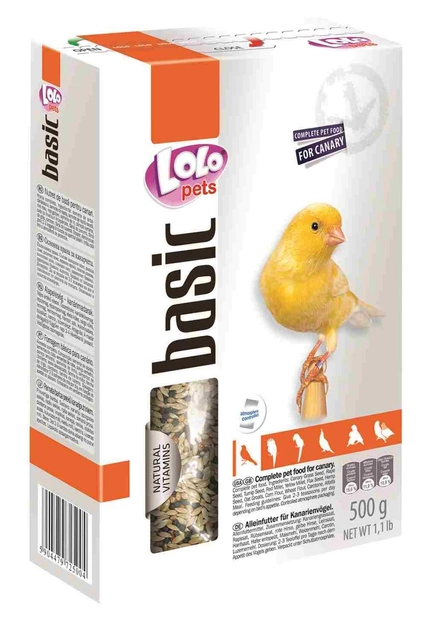 Повсякденний корм для канарок Lolopets 500 гр