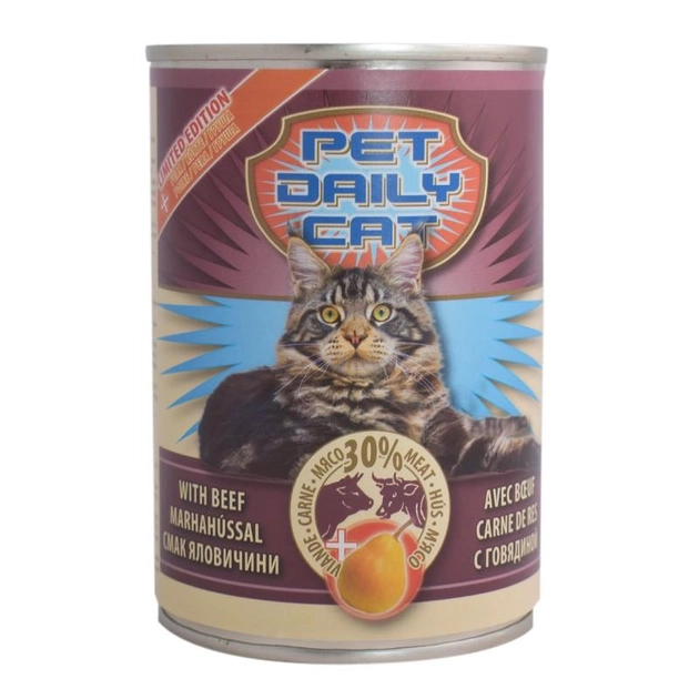 Корм Pet daily cat вологий зі смаком яловичини і груші 415г