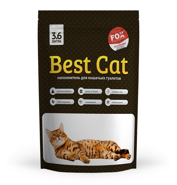 Наповнювач туалетів Best Cat White 3.6л (SGL002)