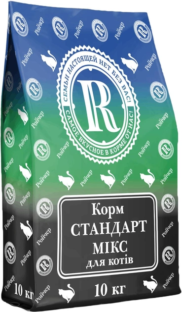 Сухий корм для кішок Ройчер Стандарт мікс 10 кг (4820125432557)