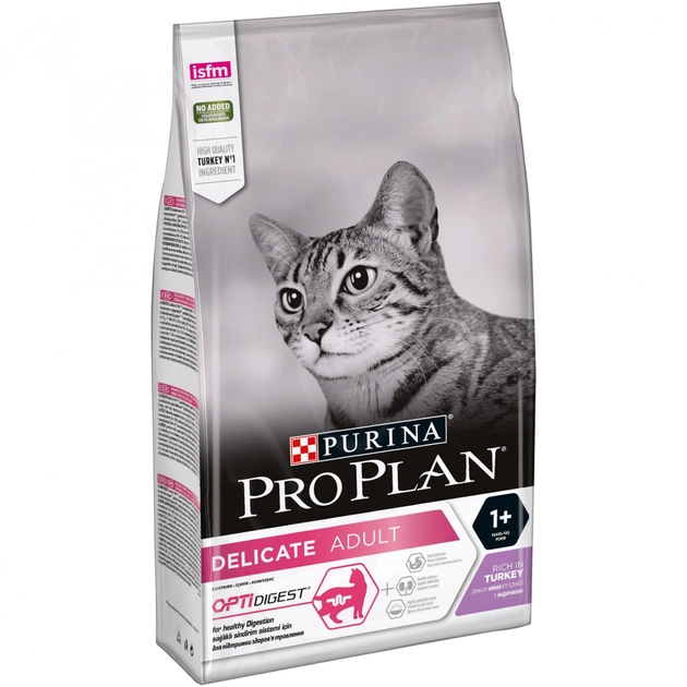 Сухий корм Purina Pro Plan Delicate з індичкою для котів з чутливою шкірою 1.5кг
