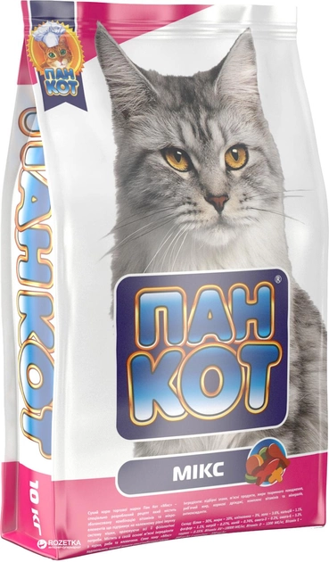 Сухий корм для кішок Пан Кот Мікс 10 кг
