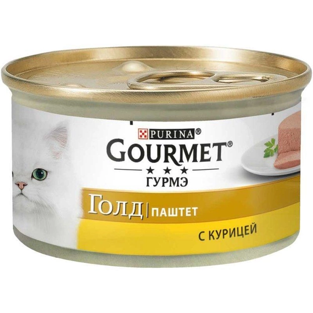 Вологий корм Purina Gourmet Gold з куркою у паштеті для дорослих котів