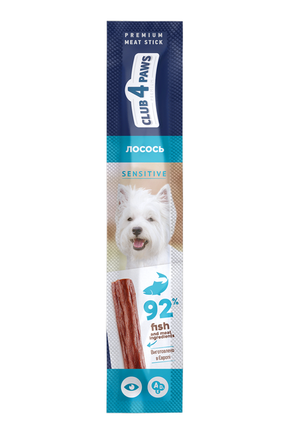 М'ясна паличка для собак з чутливим травленням. Лосось. Преміум