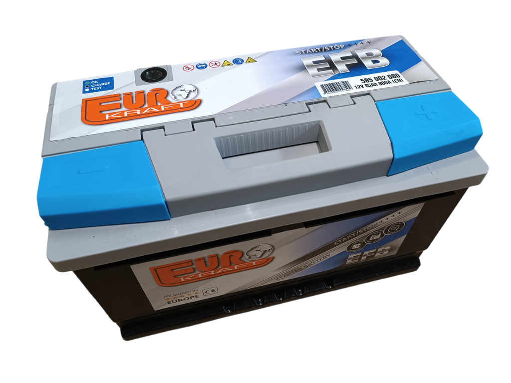 АКБ   75Ah EUROKRAFT EFB (-/+) EN720  278x175x190
