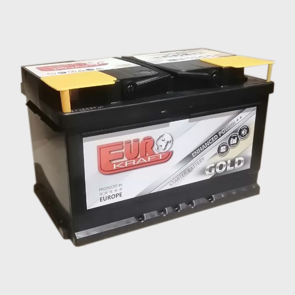 АКБ   80Ah EUROKRAFT GOLD (-/+) низький EN800 278x175x175