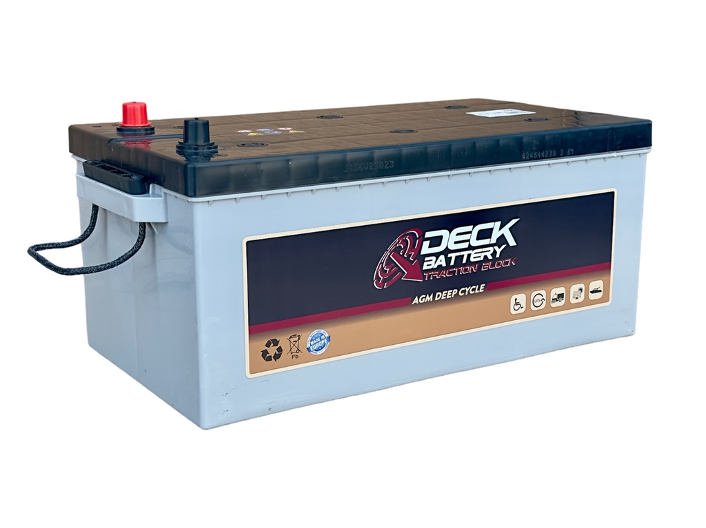 АКБ 220Ah DECK AGM DEEP CYCLE  (+/-) EN1250 518x274x242