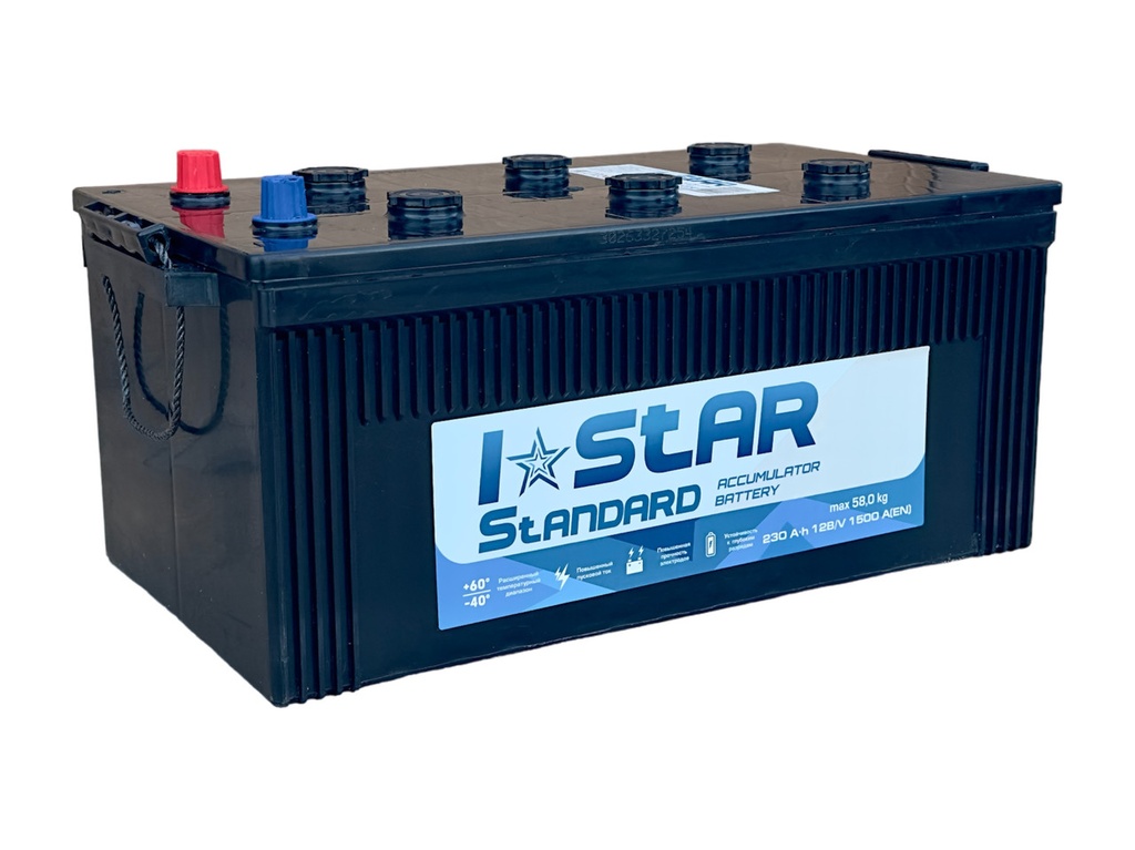 АКБ  230Ah  I STAR Standard  (+/-)  EN1500 (56,6кг) 518x274x238